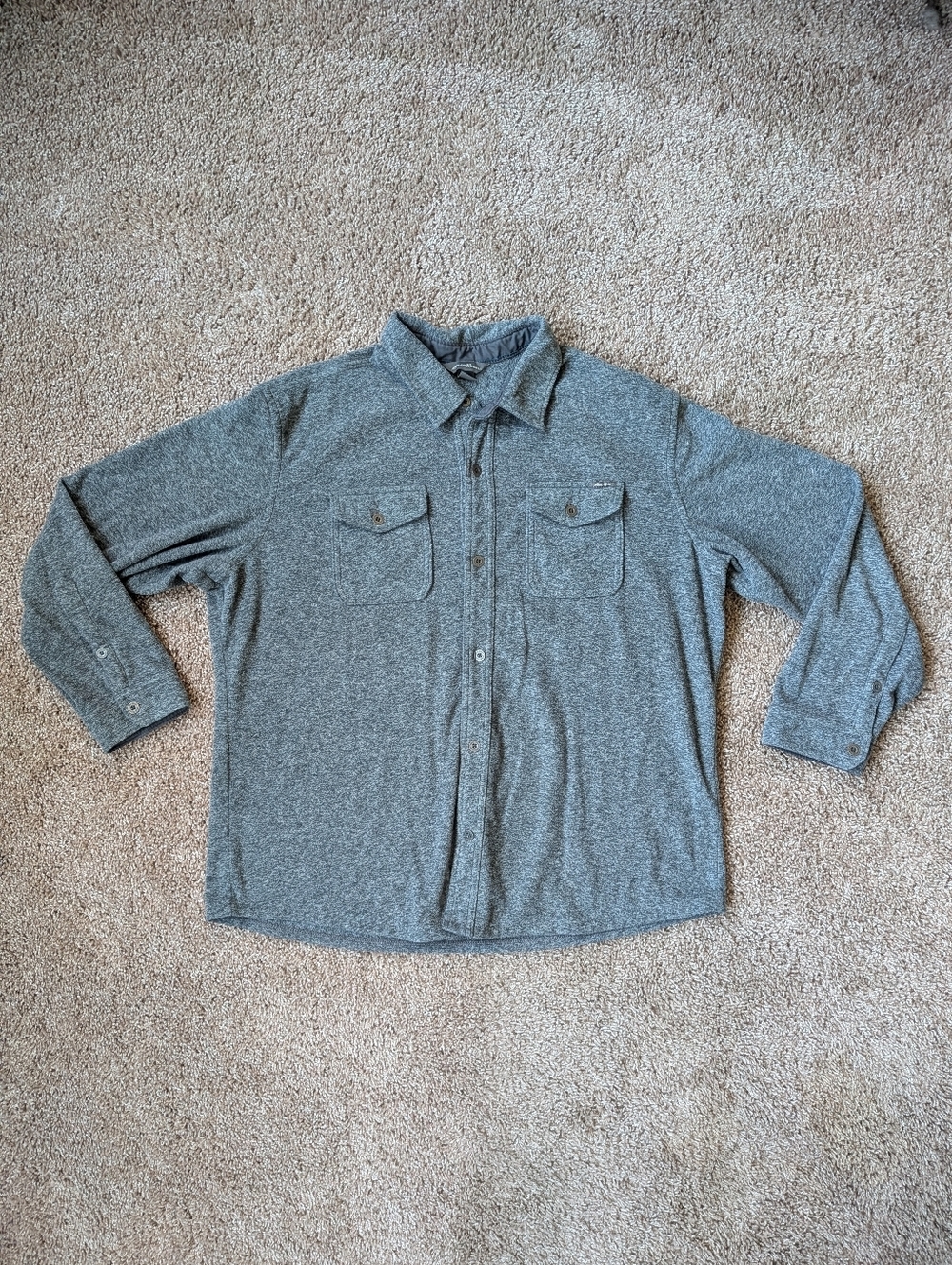 Eddie Bauer Chutes Micro Fleece Button Down XL
